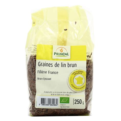 Livraison Domicile Promotion Prim Al Graines De Lin Brun Bio G