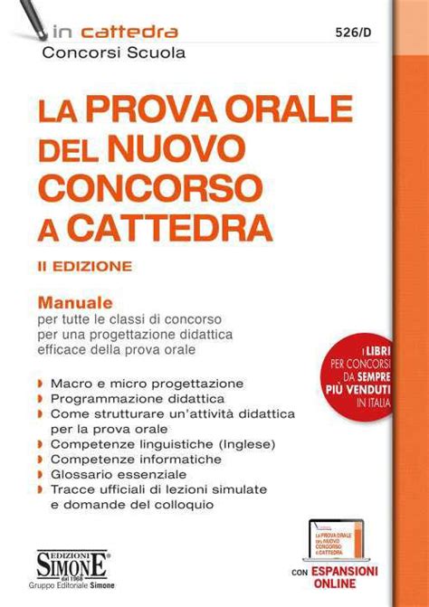 La Prova Orale Del Nuovo Concorso A Cattedra Manuale Per Tutte Le