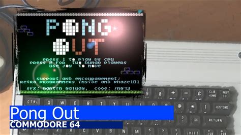 Commodore 64 Pong Out YouTube