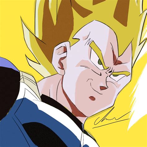 Super Saiyan Vegeta I Drew During Dokkan Celebration For Saiyan Day R