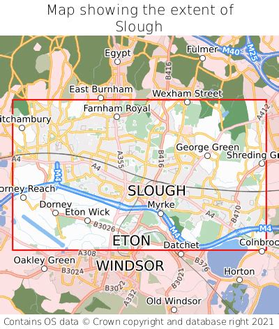 Where is Slough? Slough on a map