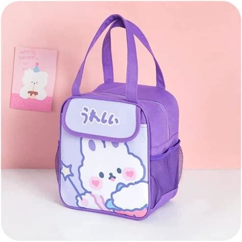 Kawaii Sac D Jeuner Isotherme Avec Agonne En Nylon L Ger Et