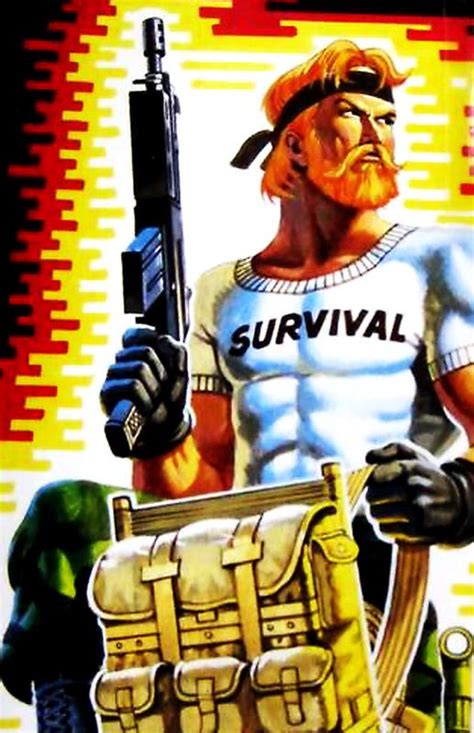 80s Gi Joe Card Artwork For Outback Survivalist 1987 Gi Joe Gi