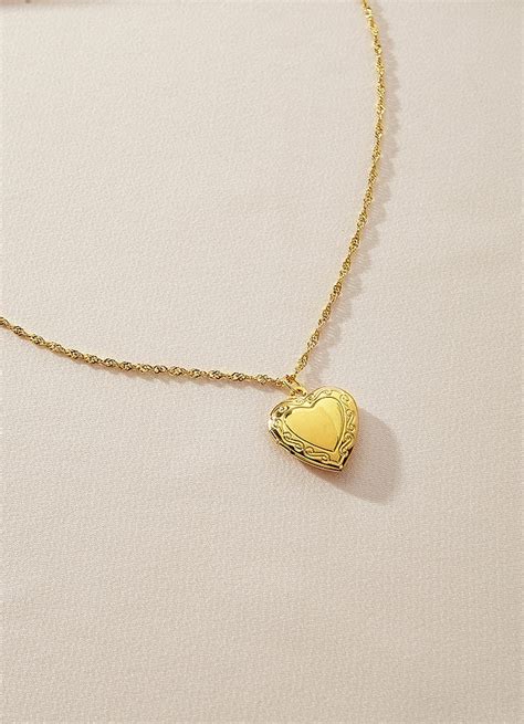 Heart Locket Necklace Azazie AU