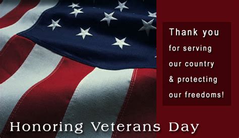 Free Honoring Veterans Day Ecard Email Free Personalized Veterans Day Cards Online