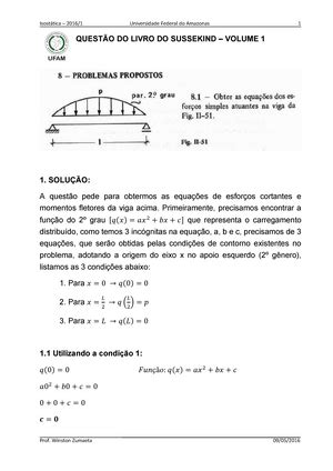 Est Cio Alunos Prova De Teoria Das Estruturas Ii Disciplina