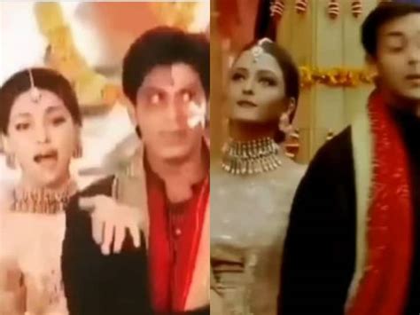 When Shah Rukh Khan Juhi Chawla Recreated Salman Khan Aishwarya Rais Hum Dil De Chuke Saman Song