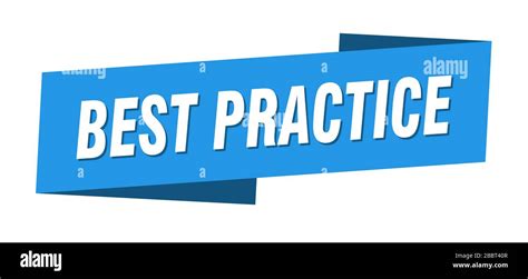 Best Practice Banner Template Best Practice Ribbon Label Sign Stock