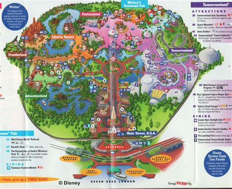 Magic Kingdom Maps Galore! - ImagiNERDing | Magic kingdom map, Disney ...