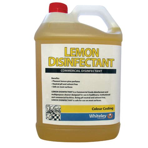 Whiteley Lemon Disinfectant 5l Asset Cleaning Supplies