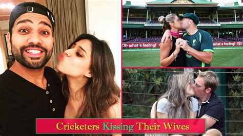 15 Famous International Cricketers Love Their Wives In Front Of Live Cameras Youtube