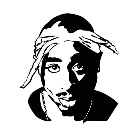 Tupac Shakur Stencil