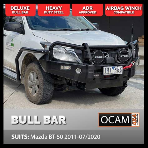 Heavy Duty Steel Bull Bar For Mazda Bt 50 2011 Current Winch Compatible Bullbar