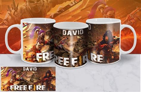 Plantillas Tazas Free Fire Sublimaci N Mockups Cuotas Sin Inter S