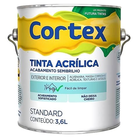 Tinta Acrilica Semi Brilho Branco Standard 36L Futura