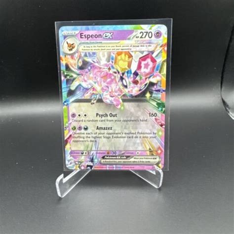 Pokemon TCG Prismatic Evolutions Espeon Ex 034 131 IN HAND NM EBay