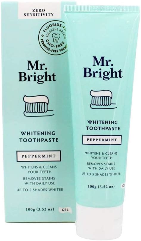 Amazon Mr Bright Whitening Fluoride Free Toothpaste Gel