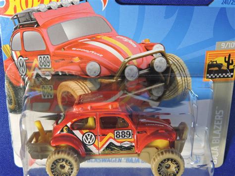 Models Hot Wheels Treasure Hunt Vw Volkswagen Baja Bug Red