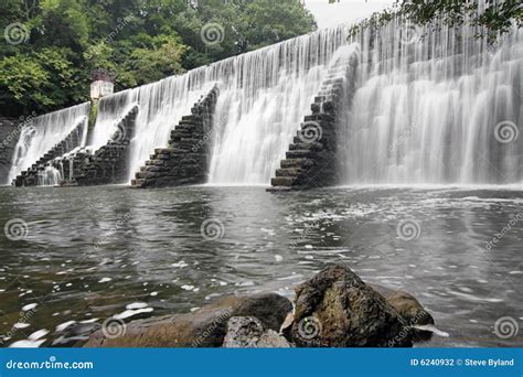 Waterfall Over a Dam stock photo. Image of beauty, rock - 6240932