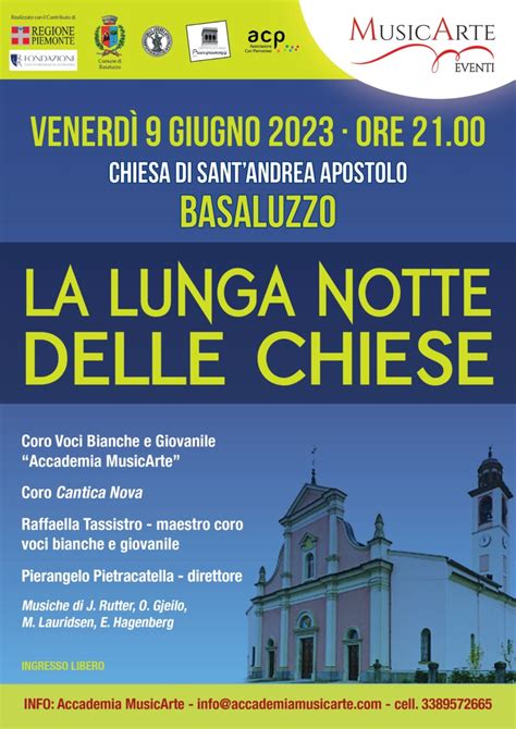 La Lunga Notte Delle Chiese A Basaluzzo Concerto Nella Chiesa Di Sant