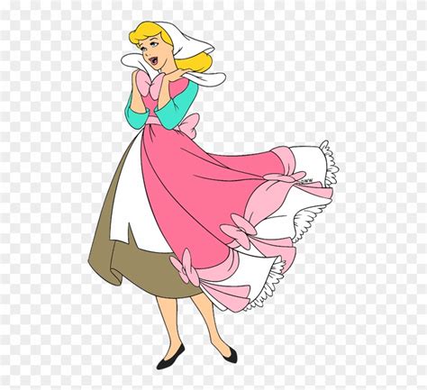 Pink Dress Clipart Cinderella Pink Dress Clip Art Hd Png Download