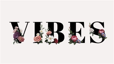 Floral Mood Word Typography On A Beige Free Photo Rawpixel Mood