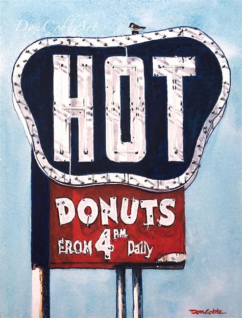 Shreveport Donut Shop Sign Art Southern Maid Hearne Ave Etsy