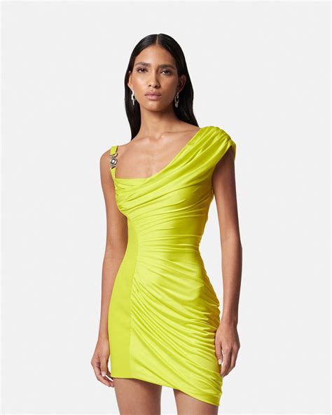 Versace Medusa 95 Draped Mini Dress Versace