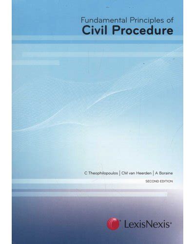 Fundamental Principles Of Civil Procedure Textbook Trader