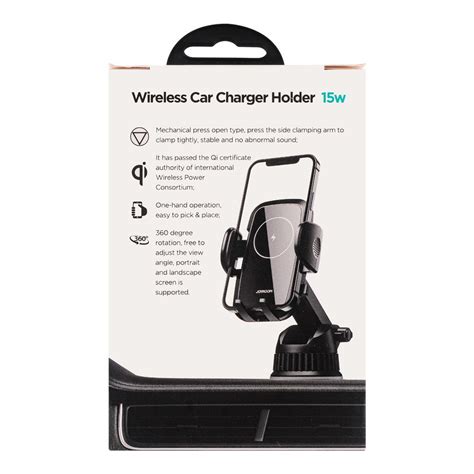 Purchase Joyroom W Dashboard Wireless Car Charger Holder Black Jr