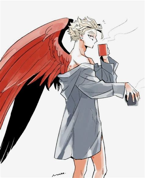 Hawks Bnha Fanart Sad Pin On Personal Organization Anime Animeart