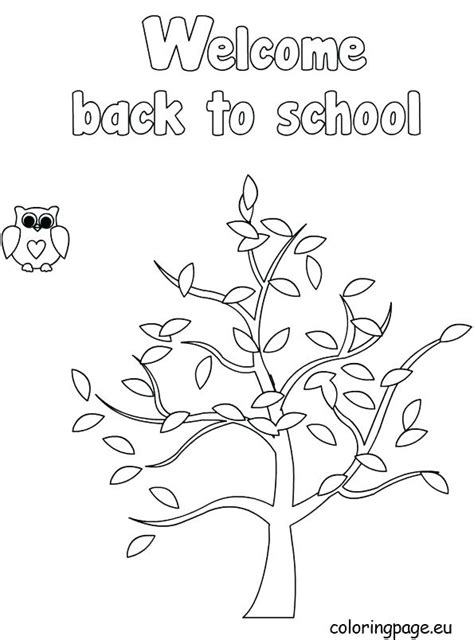 Welcome Back Coloring Pages at GetDrawings | Free download