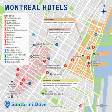 Montreal Hotel Map Best Areas Neighborhoods And Places To Stay