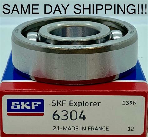 6304 SKF Deep Grove Single Row OPEN Ball Bearing 20X52X15 Mm