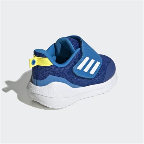 Adidas Eq Run Sport Running Hook And Loop Strap Shoes Blue