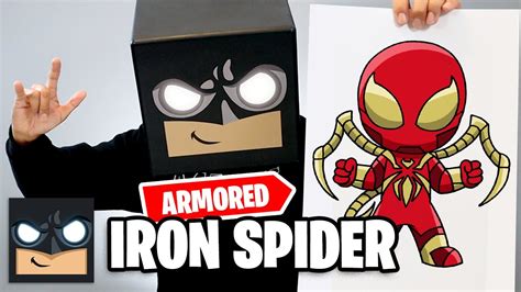 How To Draw Spiderman Armored Iron Spider Youtube