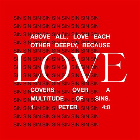 Daily Bible Verse On Twitter Above All Love Each Other Deeply