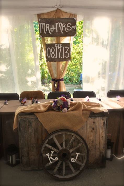 Rustic Country Wagon Wheels Wedding Decor Wedding Time Our Wedding