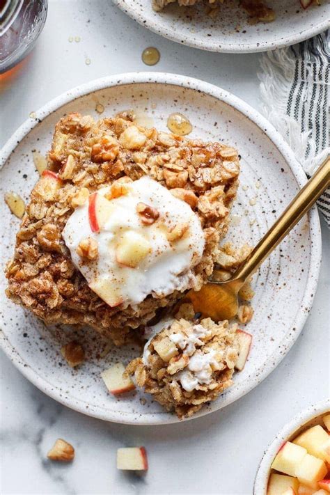 Baked Apple Cinnamon Oatmeal The Real Food Dietitians