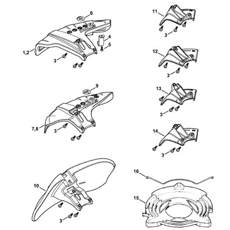 Stihl FS 360 Clearing Saw FS360C Parts Diagram Deflector