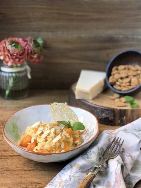 Risotto De Calabaza Menta Y Almendras