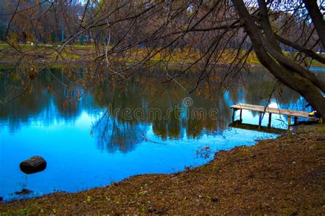 Lake in Samara stock image. Image of park, autumn, samara - 108257079