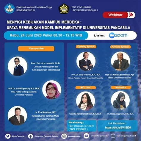 Menyigi Kebijakan Kampus Merdeka FAKULTAS HUKUM UNIVERSITAS PANCASILA