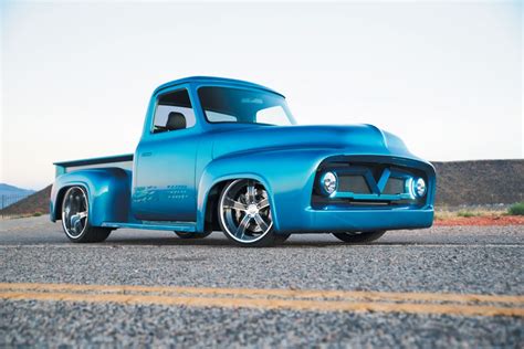 1954 Ford F 100 Custom Truck Is Rocking BMW Paint Chevy V8 Engine