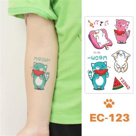 Corps Tatouage Tatouage Licorne De Dessin Anim Pour Enfants