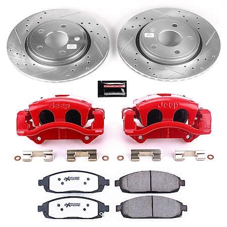 Powerstop Front Carbon Fiber Ceramic Disc Pad And Rotor Brake Kit Z