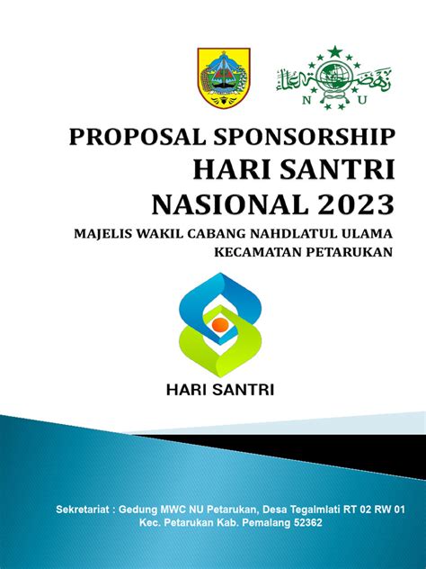 Proposal Sponsor Hari Santri 2023 Pdf