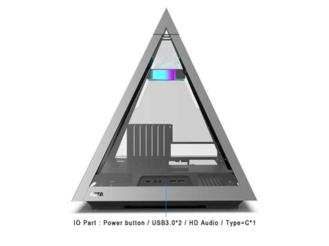 Azza Pyramid 804v Gaming Cnc Atx Case Tempered Glass Aluminum