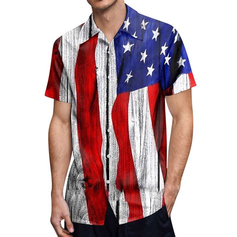 Pmuybhf Male Xxl Graphic Tees Men Vintage July Mens Fashion Leisure