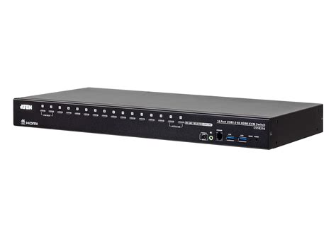 16 Port USB 3 0 4K HDMI KVM Switch CS18216 ATEN Rack KVM Switches